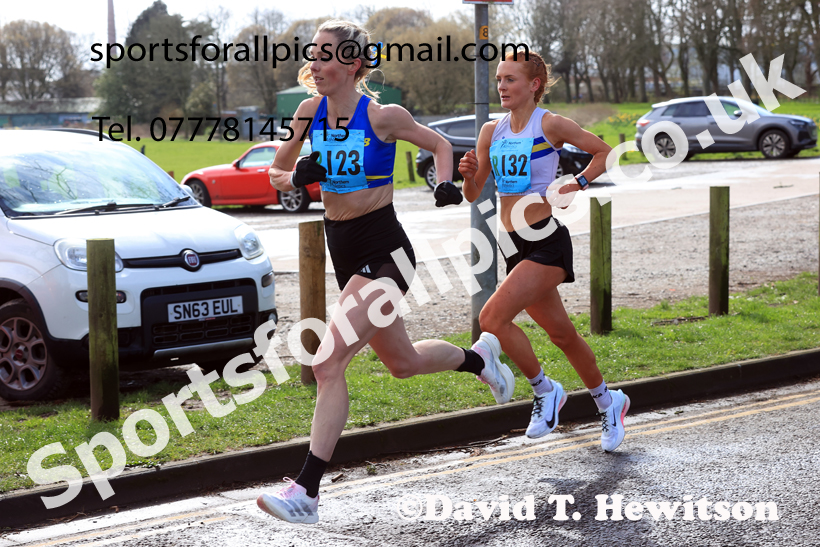 Senior Womens 6 Stage Road Relay, 2026 Northern Mens 12 and Womens 6 Stage Road Relays and Young Athletes 5k, Sheepmount Stadium, Carlisle. Photo: David T. Hewitson/Sports for All Pics